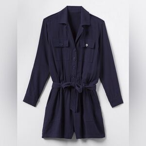 Navy Blue Good Hart Romper NWT